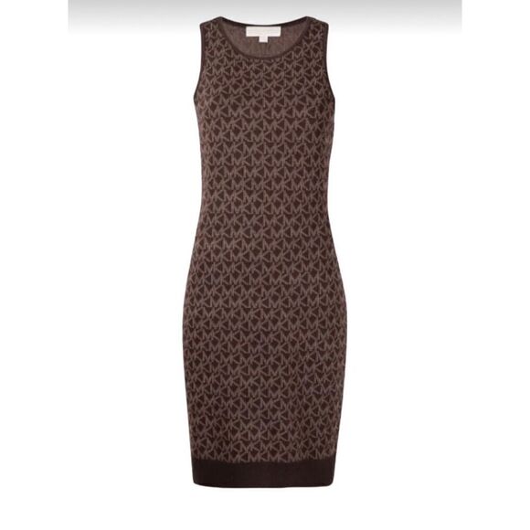 MICHAEL KORS Logo Jacquard Tank Dress - Picture 1 of 7